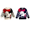 Cartoon Mickey Children's Clothing Plush inside winter boy girl kid thick Knitted high collar pullover fluff kids Sweaters ► Photo 2/6
