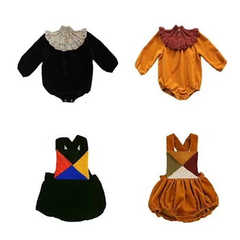 

Per-sale BOBOmoon 2020 New Autumn Baby Onesie Winter Clothes Retro Cute Long Sleeve Romper New Born Baby Clothes Girl Romper