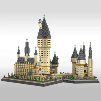 

7750pcs Potter Movie Magic School Castle Model Blocks DIY Small Particle Building Block Educational Toys Christmas Birthday Gift