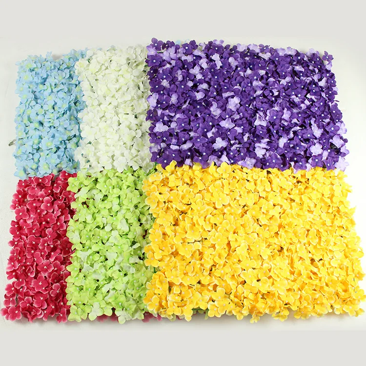 

60*40cm Artificial Hydrangea Flower for Wedding Decoration Flower Wall Romantic Wedding Backdrop Decor T Stage Background Decor