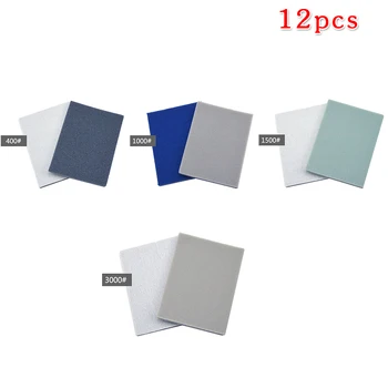 

12pcs Dry&Wet Dual Purpose Sponge Sandpaper For Mobile Phone Shell Grinding Processing Industries Polishing Multi Tools