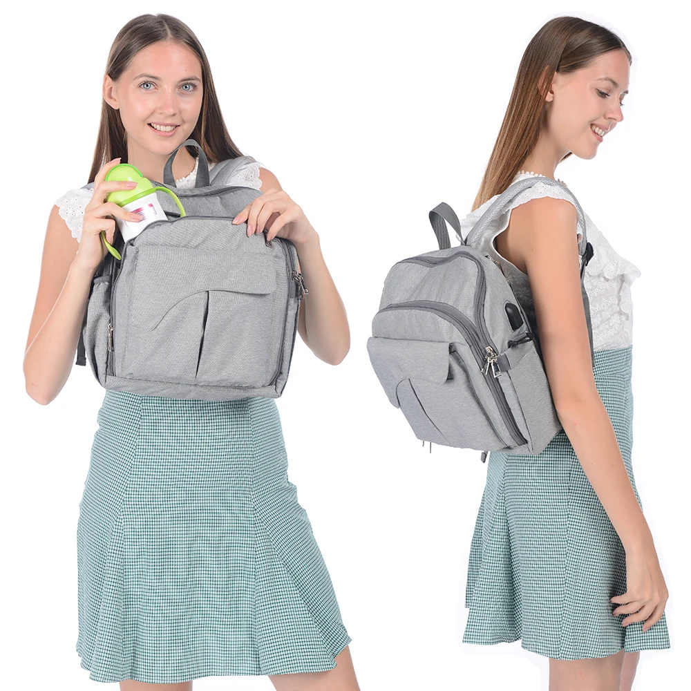 Multi-functional mom backpack diaper bags portable changing baby chair function bag handbag maternity bag nappy travel pack