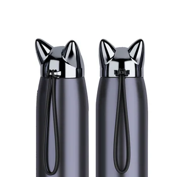

320ml 11oz Double Wall Hot Water Thermos Bottle Stainless Steel Vacuum Flasks Cute Cat Ear Thermal Coffee Tea Milk Travel Mug