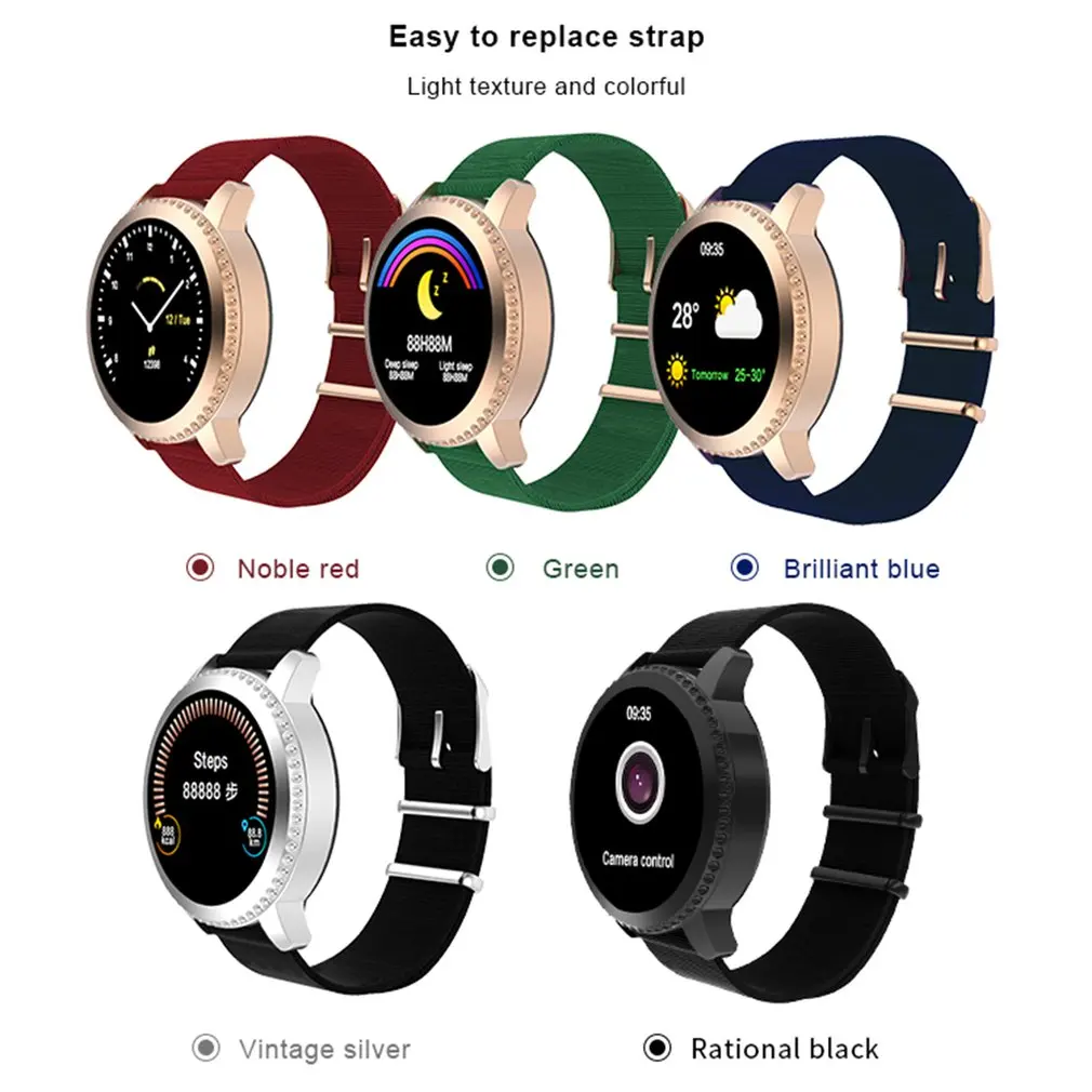 Waterproof Mate5 Smart Watch 1.22Inch Racket Screen Round Screen Smart Bracelet Ip68 Waterproof Usb Charging Smart Watch