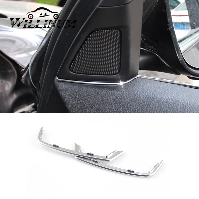 

Car door tweeter slot plug stickers for BMW f10 f11 auto front door speakers frame trim sequins fit original ABS chrome sticker