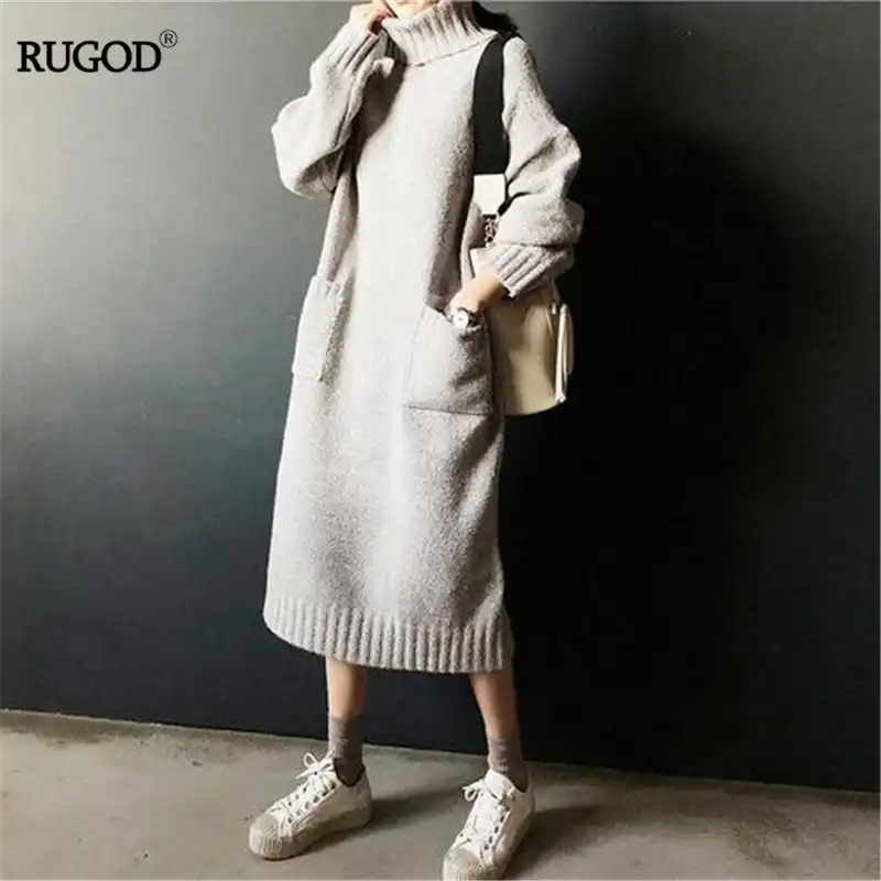 sweater dress with pockets