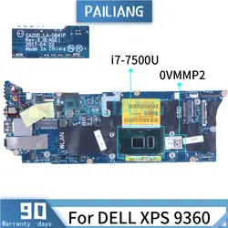 Placa base para ordenador portátil DELL XPS 9360, I7-7500U, 0VMMP2, SR2ZV, 8G, LA-D841P