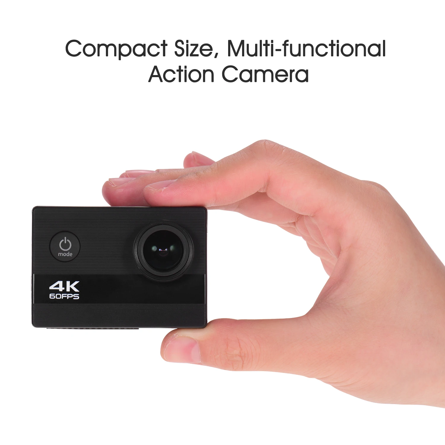 4K 60FPS для съемки в движении Sports mini Экшн камеры micro Камера Wi-Fi 2-дюймовый HD Экран Спортивная камера для подводной съемки на глубине 30 м Водонепроницаемый 170 градусов Широкий формат встроенный Батарея