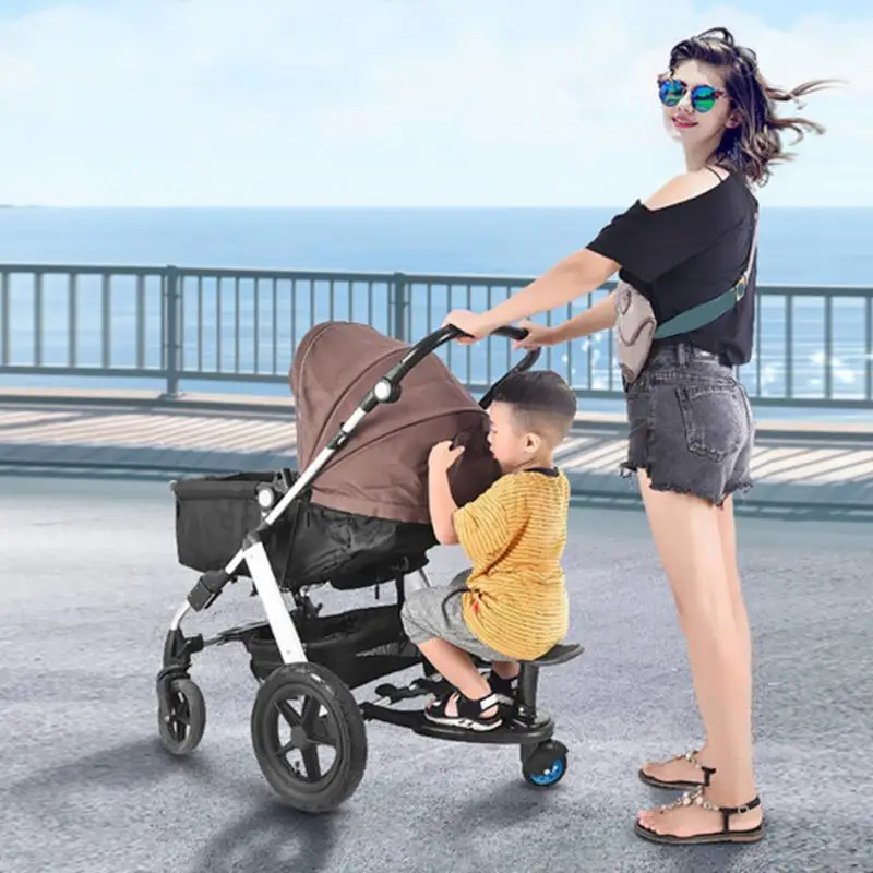 

Kids Stroller Pedal Adapter Convenient Practical User-friendly Design Auxiliary Trailer Scooter for Twins Second Child