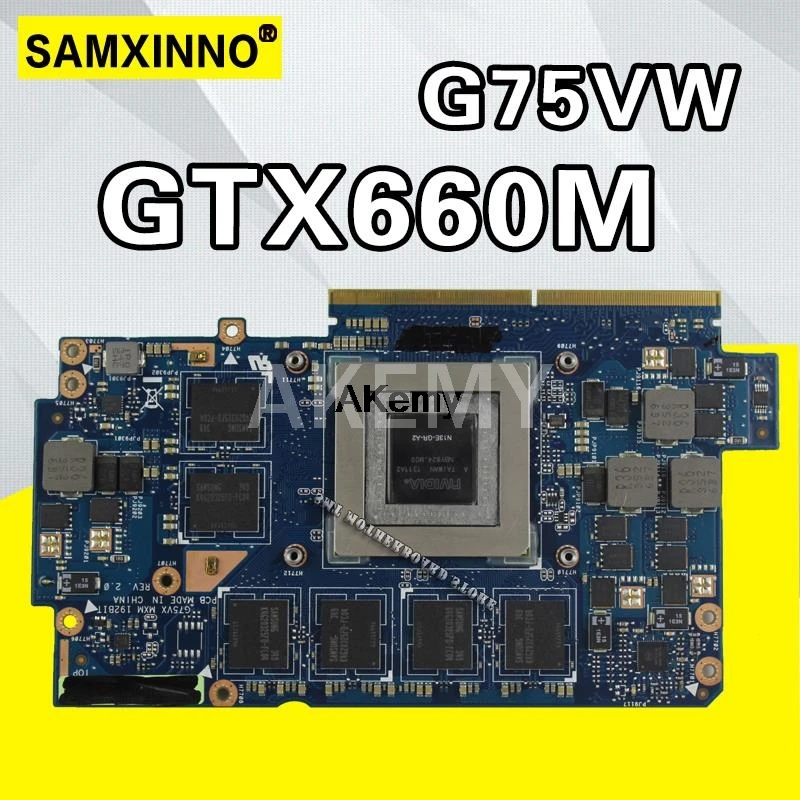 Видеокарта для For Asus G75V XinKaidi G75VW 2 GB GTX660M большая конфигурация N13E-GE-A2 графическая