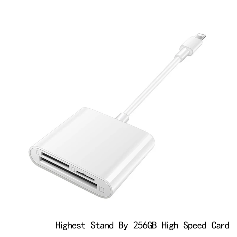 Кардридер для карт micro SD TF CF адаптер смарт камеры Lightning карта памяти iPhone iPod Apple