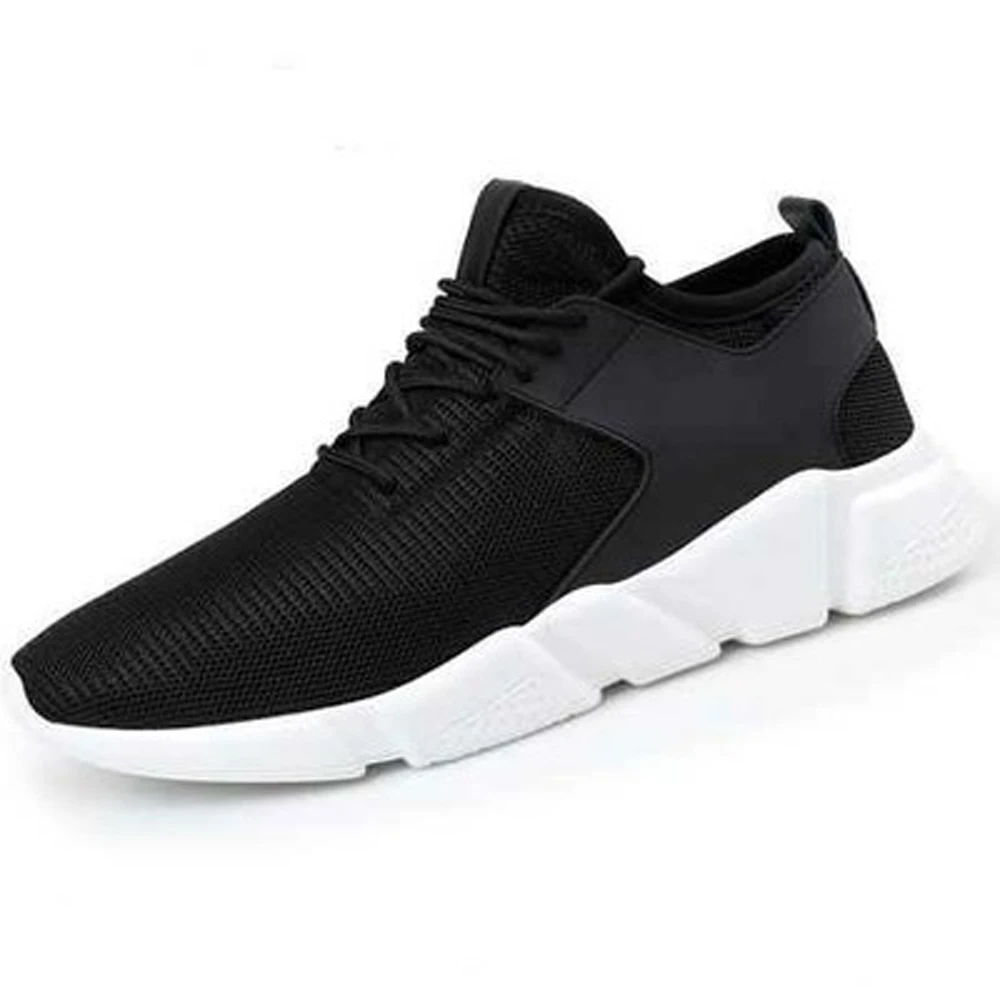 

Casual Trainers Sport Sneakers Men's Vulcanize Shoes Breathable Mesh Anti-skid Women Men Run Shoes Black Lightweight Sneakers