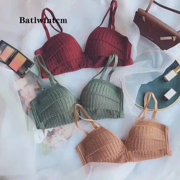 

European and American Sexy Lace Gothic Rose Japanese Seamless Rimless Underwear Women's Bra