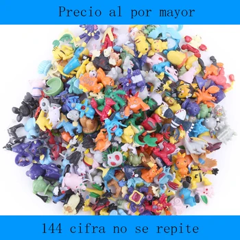 

TAKARA TOMY 2.5cm-3cm pokemons figures 144 Pikachu 144pcs different styles dolls action figure toys for carta collectible dolls