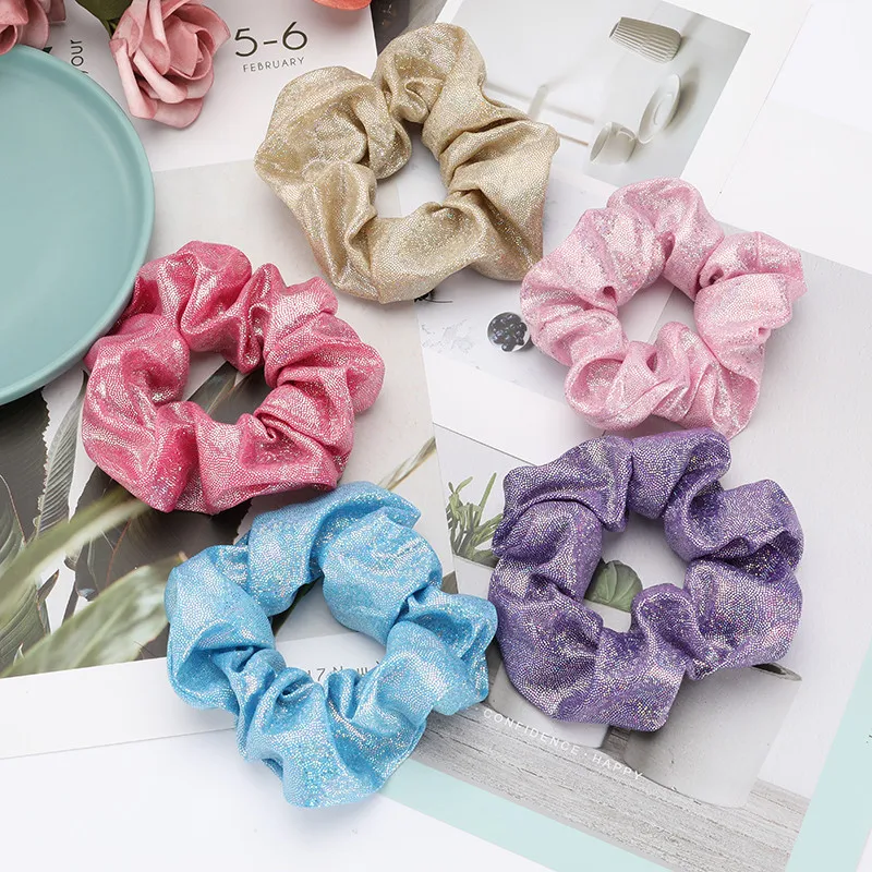 

2020 New Hair Rope Girls Simple Personality Fashion Sequins Elastic Force Ponytail Hair Ring Hair Accessories