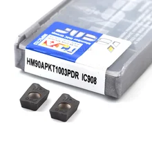 Iscar carbide insert HM90 APKT1003 PDR IC908 Milling cutter Turning Tool for cnc APKT 1003 Face Mill APKT1003PDER Lathe Milling