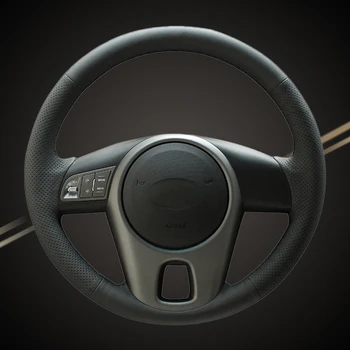 

Car Braid On The Steering Wheel Cover for Kia Forte 2009-2014 Soul 2010-2013 Rio 2009-2011 Auto Wheel Covers Interior Accessory