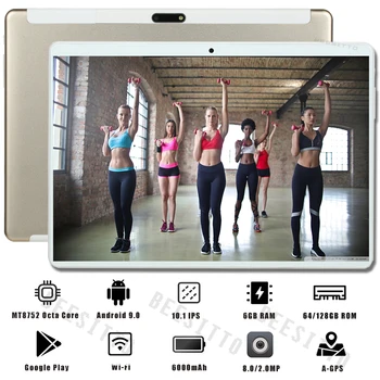

2020 Newest Tablet 10.1 Inch 6GB RAM 128GB ROM 1280*800 IPS Dual SIM Card 4G LTE FDD Wifi Android 9.0 OS 10 inch tablets