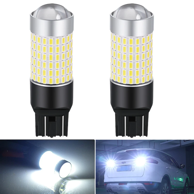 2X T20 7443 светодиод шина для автомобиля CAN свет 3014 144 SMD Автомобильные указатели