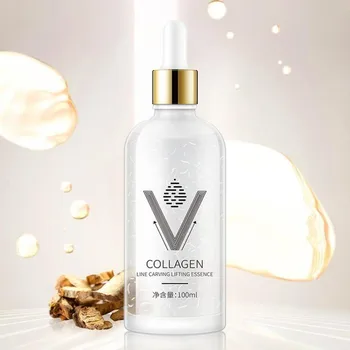 

100ml Collagen Line-carving Serum Strong Lifting Firming Face Essence Remove Wrinkle Anti Aging Fade Fine Lines Repairing