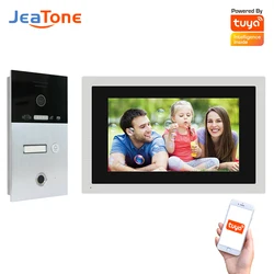 Jeatone – système d'interphone vidéo par empreinte digitale, wi fi, écran tactile 10 pouces, 720 px, Tuya PoE, Villa, IP SIP 