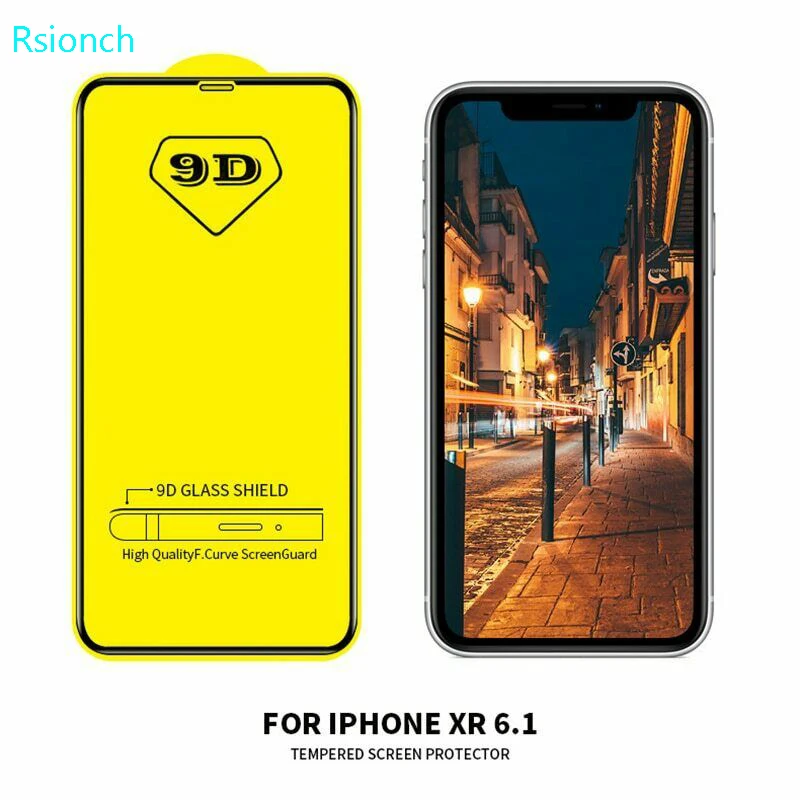 Rsionch 9D закаленное Стекло для нового iPhone 6 5 дюймов 11 Pro Max 1 8 X XR XS MAX 9H с защитой от