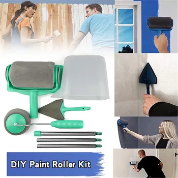 

8pcs Paint Roller Multifunctional Household Use Wall Decorative Paint Roller Brush Tool Painting Brushes Set