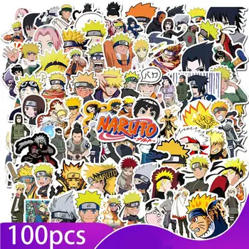 

100pcs New Cartoon Anime NARUTO Waterproof Stickers for Laptop Travel Luggage DIY Scrapbooking Diary Photos Albums Decoration
