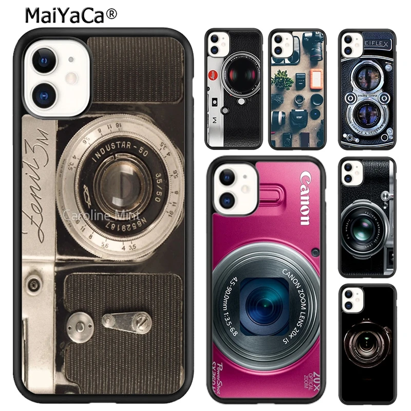 Maiyaca Retro Vintage Camera Cassette 2020Tte Music Phone Case Per Iphone 15 Se2020 6 7 8 Plus Xr Xs 11 12 Mini 13 14 Pro Max Coque