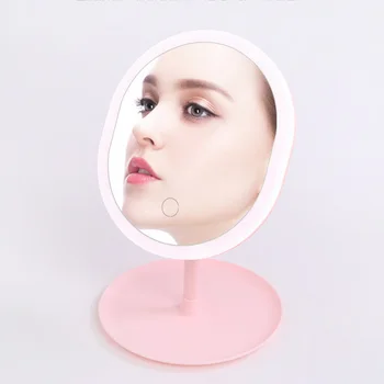 

Makeup mirror LED Selfie Light Dimmable make up Camera Phone Lamp with Table Tripods phone holder stand