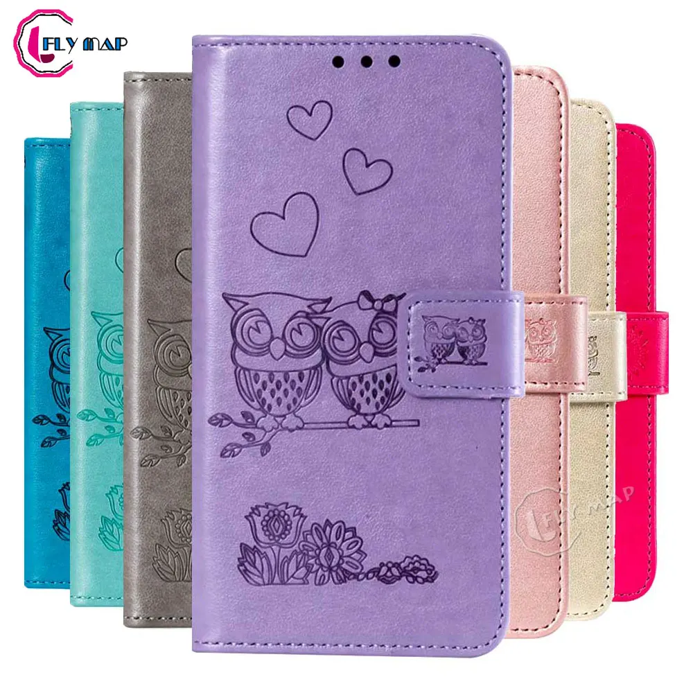 

Owl Flip Leather Case for Samsung Galaxy A50 2019 A505FD A505F/DS A505FN SM-A505FD SM-A505F/DS SM-A505FN Wallet Cover Phone Case