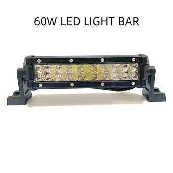 

New Style Automotive LED Strip Lights 12V 24V off-Road Vehicle Top Modified Double Row Thin Spotlight 60W Work Light