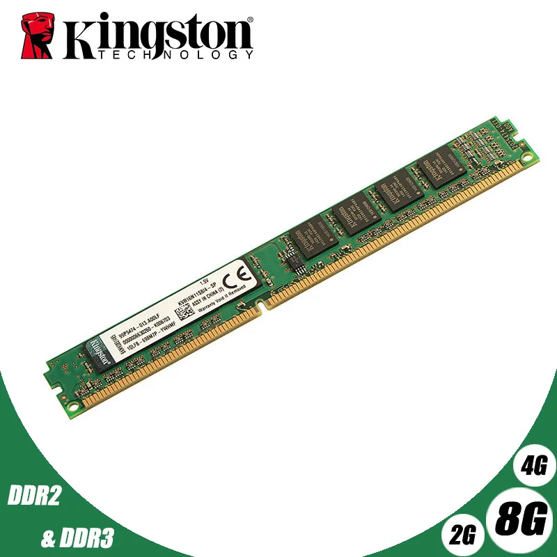 ОЗУ Kingston для настольных ПК 2ГБ 800 МГц PC2 6400 DDR2 667 2 ГБ 4 8 PC3 DDR3 1 1333/1600 МГц|Оперативная