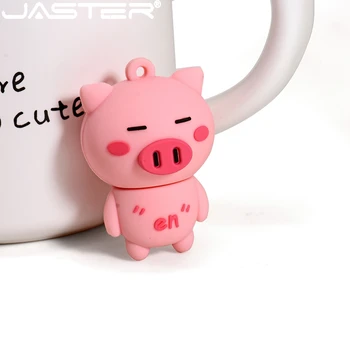 

JASTER Cute pink pig USB flash drive pen drive USB stick 4GB 8GB 16GB 32GB 64GB 128GB Creative gifts U pendrive for girls