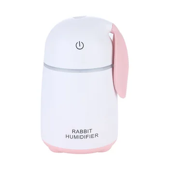 

KEBEIER Cute Rabbit Humidifier 170ML Ultrasonic Car Air Humidifier Mini USB Aroma Diffuser With 7 Color LED Light