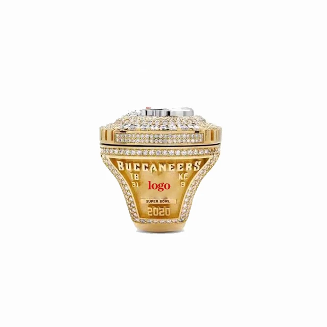 2020-2021 Latest Tampa Bay Championship Ring Men's Ring Rugby Players Memorial Gift Ring with Custom Name Logo Free Shipping 3