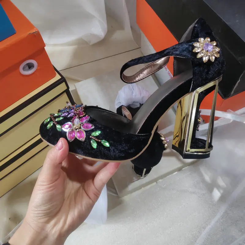 Salu/обувь из натуральной кожи, Летние черные женские классические туфли-лодочки на высоком каблуке 10 см с круглым носком, модная обувь для вечеринок