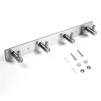 

Fashion Clothes Wall Hangers Sturdy Wall Hanger 304 Solid Stainless Unscrewable Hooks Coat Hat Clothes Robe Holder Hook Rack !