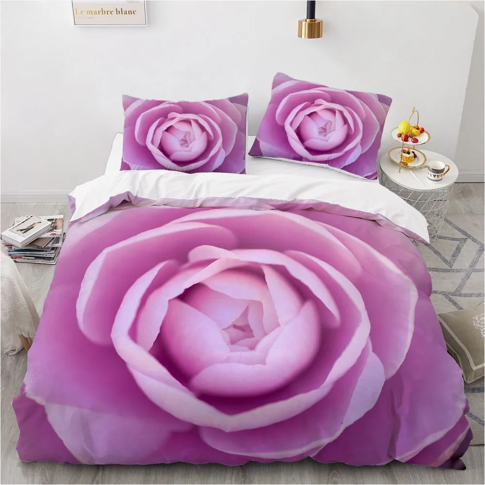 3D Custom Bedding Sets Flower Plant Duvet Quilt Cover Set Comforter Bed Linens Pillowcase King Queen Full Double Home Texitle | Дом и сад