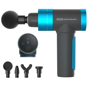 

LCD Display Touchscreen Massage Gun,Deep Massage Device,Muscle Relaxation Gun,5 Speeds Electric Massage Gun with 4 massage heads