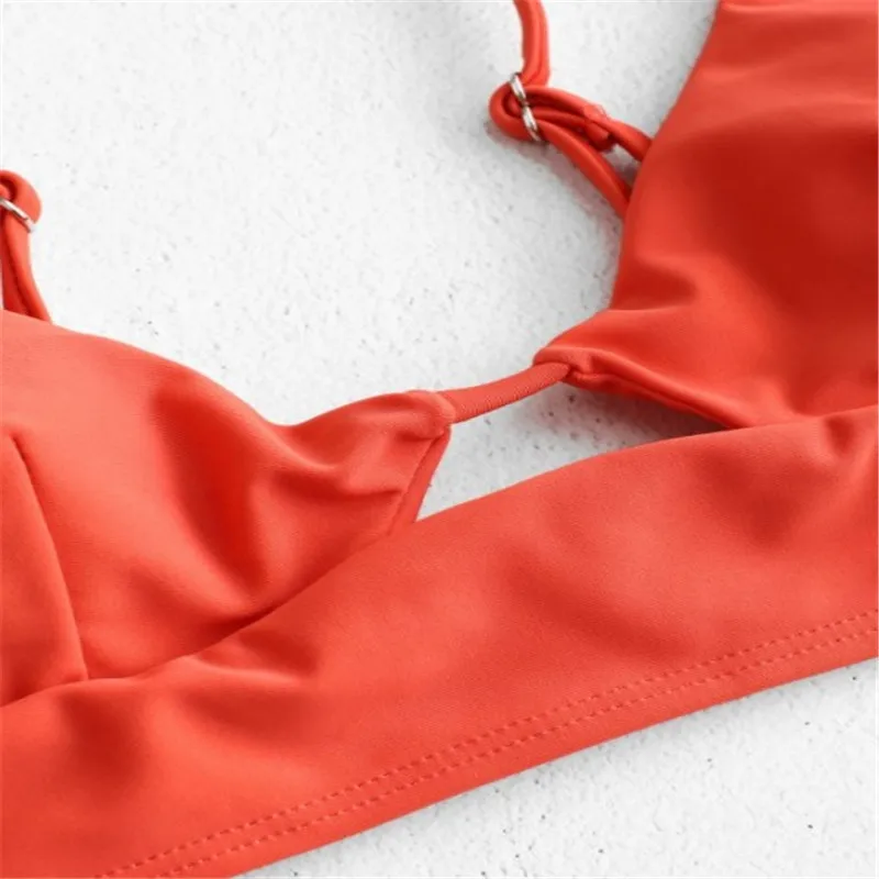 New Solid Sexy Bikini Set Women Swimming Suit Fashion Swimsuit Two-Piece Swimwear Bathing Suit Female Biquini Sets2020