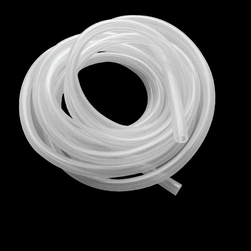5 metros de tubo de silicona de grado alimenticio 4*6mm mangueras de goma flexibles para jardín acuario tubo blando longitud personalizada