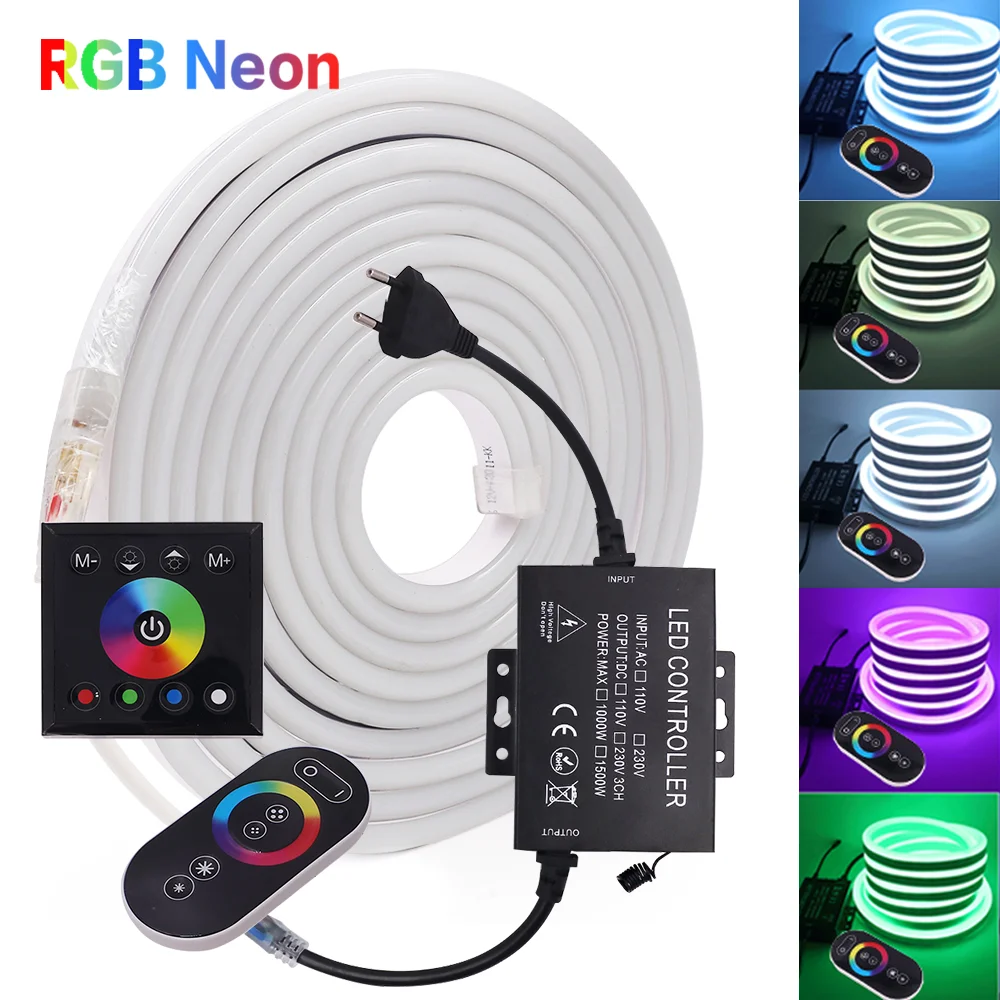 3m LED Strip AC 220V 240V IP68 Waterproof  Neon Commercial Rope 5050 Light 17mm 