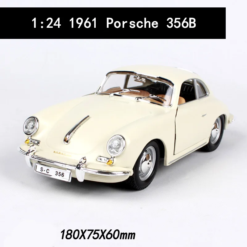 Bburago 1:24 Porsche 1961 модель автомобиля из сплава модель ремесла Коллекция игрушек инструменты подарок - Цвет: 1961