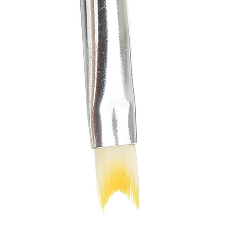1pc French Tips Brush Half Moon Shape Acrylic Crystal UV Gel Liner Painting Drawing Pen Nail Art Manicure Tool For Salon