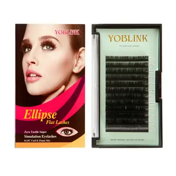

Ellipse Flat Eylash Extensions 0.15mm C D curl individual lash extensions eyelash extensions