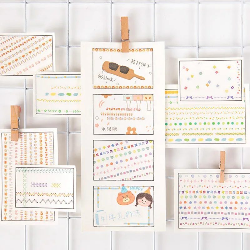 10 рулонов/набор милая серия Sunny Rainbow и бумажная лента для украшения скрапбукинга бумажная перфолента вечерние Стикеры для декора DIY