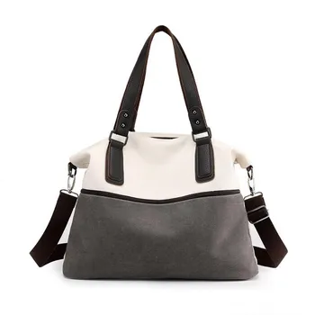 

Ladies one-shoulder bag fashion leisure simple large capacity diagonal span canvas bag free of shipping