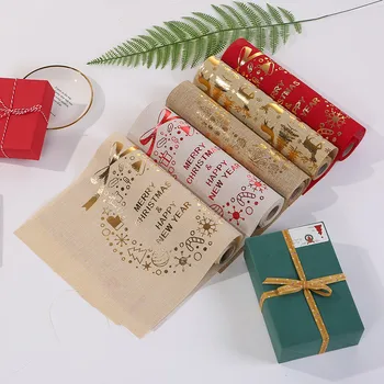 

Merry Christmas Red Snowflake Snowman Long Table Runner Cloth 270CM Home Decor Decoration Creative Christmas Home Decoration 97