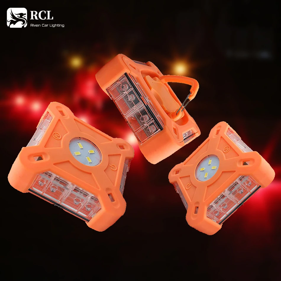 

NEW Magnetic Emergency Roadside Safety Light IP44 LED Road Flare Red LED Safety Flare Flashlight Warning Night Lights